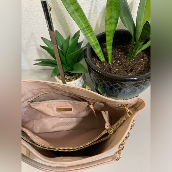 ππ TORY BURCH Crossbody Or Shoulder Pink Leather Bag - Picture 11 of 15